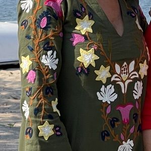 Roberta Roller Rabbit Green Patterned Dress